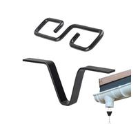 Générique Clip de chaîne de pluie pour gouttière,Support à Crochet Métallique en Forme de V - Quincaillerie extérieure,pour extérieur, jardin, terrasse, balcon, porche, toit, d'eau, mangeoire à