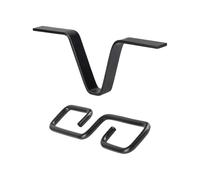 Générique Clip de chaîne de pluie pour gouttière - Support métallique en V - Crochet pour de Gouttière,pour extérieur, jardin, terrasse, balcon, porche, toit, d'eau, mangeoire à