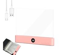 Générique Clip On Book Light - LED Reading Light 3 Modes Stepless Dimming Adjustable Color Temperature Eye Caring Book Lamp With Timer Clip Bedside Night Lamp