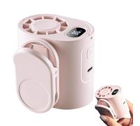 Générique Clip On Portable Fan | 5 Speed LED Display 360° Rotatable Neck Hanging Cooling Mini Personal Fan 1800mAh Type C Rechargeable Hands Free Travel Outdoor Car Desk Sports Festival Hiking Use