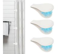 Générique Clip per tende da doccia,Clip autoadesive per tende,Anti Splash,antivento,Senza foratura,protezione Peer il bagno, Peer la doccia,protettivo paraspruzzi Clips tenda docciaa Clips