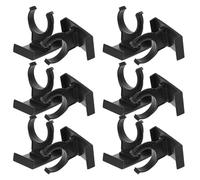 Générique Clips de Fixation pour Plinthes de Meubles Cuisine en Plastique Noir 12 Pièces Clips de Nivellement Réglables pour Pieds d'Armoire Support Stable pour Surélévation et