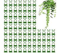 Générique Clips De Plant-e pour Soutenir Les Plan-e d'escalade, 100x Vigne Auto-adadhésive Plant Grimper des Clips De Vigne De Fixateur De Murs, Crochets De Fixateur De Plan-Te, Clips De Luminaire