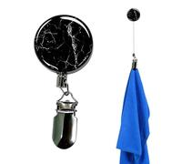 Générique Clips de serviette rétractables adhésifs solides | Pince à serviette pour lave-vaisselle, salle de bain, camping-car, cuisine, placard, vêtements, chaussettes, sacs, chapeaux