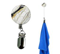 Générique Clips de serviette rétractables adhésifs solides | Pince à serviette pour lave-vaisselle, salle de bain, camping-car, cuisine, placard, vêtements, chaussettes, sacs, chapeaux