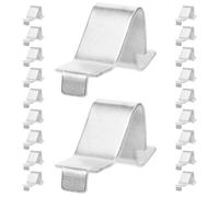 Générique Clips D'étagère Argenté Supports Solides et Faciles à Installer Lot de 20 pour Armoire et Bibliothèque pour Rangement