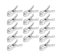 Générique Clips en Acier Inoxydable Lot de 30 pour Bâche Protection Piscine, Pinces Multi-Usages Antidérapantes Grosse Ouverture, pour Couverture de Piscine Hivernale et Serviettes