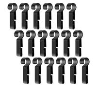 Générique Clips pour Casque de en Plastique Noir Lot de 50 Crochets de Lampe Frontale Antidérapants pour Fixation Solide de Lampe Frontale, pour Travaux Extérieurs de Nuit