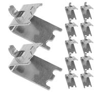 Générique Clips pour Étagères de Congélateur Surface Polie en Acier Inoxydable 12pcs Design Pratique et Sécurisé pour Réfrigérateur et Congélateur