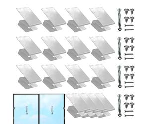 Générique Clips pour Fenêtres à Planches | Attache Fixe Réutilisable Renforcée,Accessoires de Fenêtre pour Volets | pour Dortoirs, Appartements, Locations, Cuisines, Entreprises, Maisons, Hôtels,
