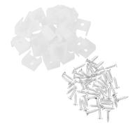 Générique Clips pour Ruban LED, Pack de 100 Supports en Plastique Fixation par Vis, Conçus pour Maintenir Fermement les Bandes Lumineuses LED les Meubles et Panneaux