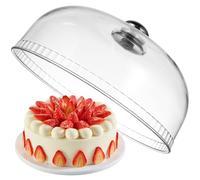 Générique Cloche A Fromage Couvercle à Gâteau en Plastique Transparent, Cache-poussière Pratique et Résistant, pour Présentoir Alimentaire et Desserts
