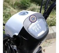 Générique Clock for Motorcycle, Stainless Steel Small Electronic Watch Waterproof | Digital Clocks for Motorcycles with Glowing Display, Easy Installation, Water Backpack Fõr Hiking