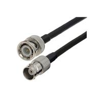 Générique Cloison BNC F vers BNC M Pigtail RG58 à angle droit | Câble de raccordement coaxial d'extension étanche 50Ω RF(BNC M to BNC F,50CM)