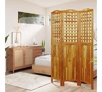 Générique Cloison de séparation 3 Panneaux 121,5x2x180 cm Bois d'acacia,Séparateurs de pièces-318547