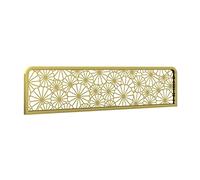 Générique Cloison de séparation décorative en Fer doré, cloison Basse de 30 cm pour salles à Manger, Restaurants de Fondue Chinoise, Bureaux - Design ajouré, Anti-décoloration, Taille 80 cm