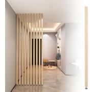 Générique Cloison EE Séparation Bois, Cloison Séparation Poteau Intérieur, Separation de Piece pour Entrée, Restaurant, Bureau, Colonne Décoration(Natural-1 Pcs,100cm)
