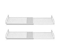 Générique Closet Shelf - No Drill Metal Bracket | Cabinet Shelves 2 Pieces