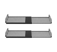 Générique Closet Shelf - No Drill Metal Bracket | Cabinet Shelves 2 Pieces