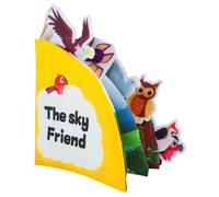 Générique Cloth Book - Machine Washable Quiet Sensory Learning Toy | Portable Fine Motor Skills Fabric Book for Kids | Educational Activity Books for Car Airplane Classroom Travel Birthday Gift