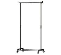 Générique Clothes Hanger Rack, Rolling Jacket Stand with Wheels, Multi-Level Garment Organizer for Bedroom or Closet, Portable Laundry Storage for Nursery Garage Bathroom or Commercial Use