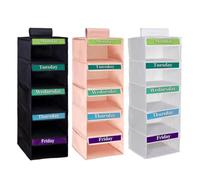 Générique Clothes Organizer for Kids Five-Tiered Clothing Storage