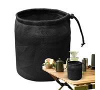 Générique Clothes Peg Bag for Outside - Clothes Pin Mesh Bag with Drawstring | Ventilation Clothespin Storage Elastic Organizer for Bathroom Home Picnic Backpacking