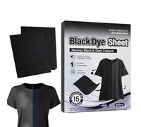 Générique Clothing Dye Black Set, Laundry Fabric Restorer, Black Dye Sheets with Quick Use Feature, Fabric Care Accessory for Color, Clothing Restoration Sheets with -Free Build, Washing Clothes