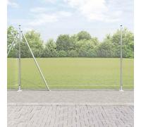 Générique Clôture avec poteaux Argent 1.6 x 25 m Acier,Quincaillerie, Clôtures & barrières, Panneaux de clôture, Argent (Poids 37.3KG)