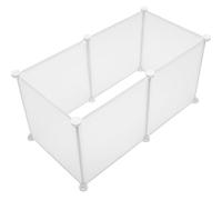 Générique Clôture de Sécurité pour Animaux de Compagnie 1 Set en Résine Blanche, Cage Style Simple pour Mini-hérisson et Lapin pour Maison Hamster