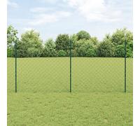 Générique Clôture en chaîne avec 22 poteaux Verts en U 1,2x25 m en Acier,Poteaux & traverses de clôture,45.53KG-3336253