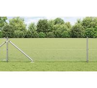 Générique Clôture en Fil soudé avec 13 pieux d'ancrage 0.6x50 m Acier galvanisé,Panneaux de clôture,54.6KG-3351989