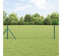 Générique Clôture en Fil soudé avec 13 poteaux Verts 0,6x100 m en Acier,Panneaux de clôture,63.49KG-3351785