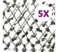 Générique Clôture en Treillis de Saule 5 pcs 180x90 cm Quincaillerie Clôtures & barrières Panneaux de clôture (Poids 6.1KG)