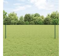Générique Clôture Euro avec 5 poteaux en U Verte 0,6x10 m en Acier,Poteaux & traverses de clôture,7.36KG-3336040