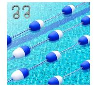 Générique Clôture sécurité Ligne Voie Piscine, marqueur Voie Piscine Flottant réutilisable, for Utilisation Sources Chaudes Parc Aquatique intérieur extérieur(12 Meter)