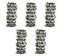 Générique Clôtures à Treillis de Saule 5pcs Feuille Artificielle 180x30cm,Panneaux de clôture,1.44KG-147751