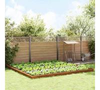 Générique Clôtures Anti-limaces 20 pcs Rouillé,Quincaillerie,Clôtures & barrières,Murets & Bordures de Jardin,Marron,22.5 KG,874887