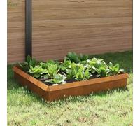 Générique Clôtures Anti-limaces 8 pcs Rouillé,Quincaillerie,Clôtures & barrières,Murets & Bordures de jardin-874881