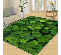 Générique Clover Tapis Lavable en Forme de trèfle 100 x 150 cm pour Salon, Chambre à Coucher, Table de Salle à Manger, Chevet, décoration intérieure
