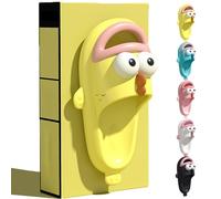 Générique Clown Fish Slides Tongue Kiss Slippers, Clownfish Slipper, Cute Cartoon Animal Shape Slippers, Non-Slip Open Toe Beach Pool Shower Shoes Bathroom Sandals for Adults kids. (YELLOW,24.5)