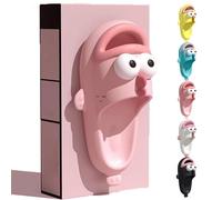 Générique Clown Fish Slides Tongue Kiss Slippers, Clownfish Slipper, Cute Cartoon Animal Shape Slippers, Non-Slip Open Toe Beach Pool Shower Shoes Bathroom Sandals for Adults kids. (PINK,24.5)