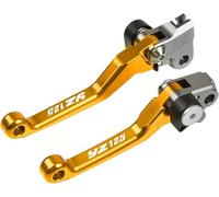 Générique CNC Dirt Bike Leviers de frein Pour Yamaha Yz125 Yz 125 2008-2012 2013 2014 Moto et d'embrayage Motocross Pivot Levier CNC Aluminium Pliable Levier avec Logo Frein Embrayage