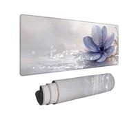 Générique Cnyaunfi Fleur Large Desk Mat 80x30cm YF-3024 | Large Extended Desk Mat with Stitched Edges and Gamer Mouse Mat Non-Slip Rubber Base for Gamer, Computer, Laptop