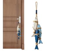 Générique Coastal Wall Decor LED Wood Fish Nautical Beach Wall Decoration