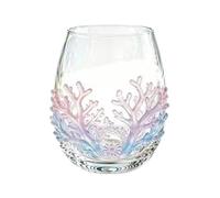 Générique Coastal Wine Glasses - 100ml Coastal Stemless Juice Glassware