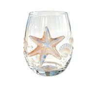 Générique Coastal Wine Glasses - 100ml Coastal Stemless Juice Glassware
