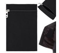 Générique Coat Inside Pockets - Canvas 21.5CM, Anti Theft Travel Pocket, Discreet, Secure Zipper | Sew in Security Pocket, Hidden Zipper Wallet for Jacket, Hoodie, Sweatshirt, Shirt, Robe, Sweater