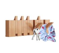 Générique Coat Rack, Piano Key Wooden Hanger, 45x14.5cm/17.72x5.71 Inches Decorative Clothes Organizer, Functional Hanging Space Wall Hook, Home Decor Accent, for Entrance Wood