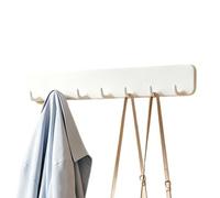 Générique Coat Rack Wall Mount No Drilling Space-Saving With 7 Hooks | Wall Hook Rack For Bathrobes Bags Bedroom Kitchen Living Room Keys Towels Coats Jewelry